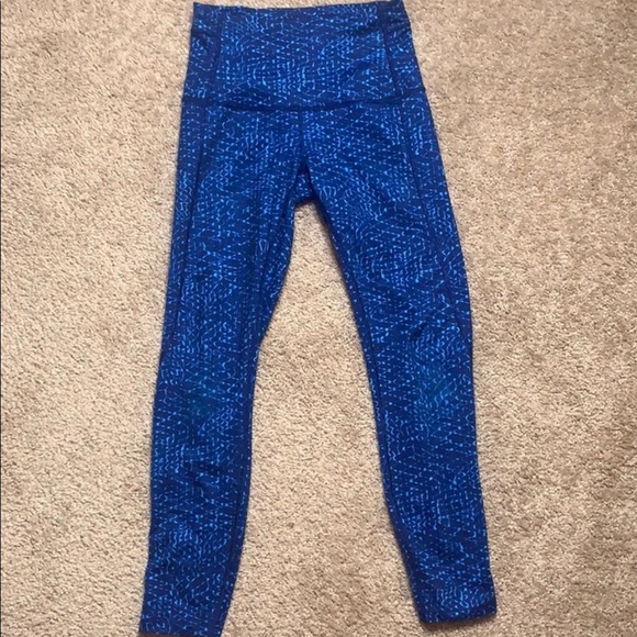 Lululemon Wunder Under Leggings Kayak Blue - Picture 9 of 12